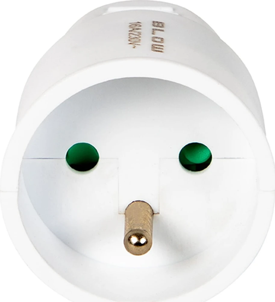 Blow GN-171 PR vienas lizdas su įžeminimu, baltas