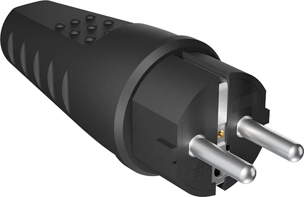 Blow WT-54 PR kištukas, tiesus, juodas