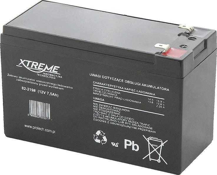 BLOW 82-219 XTREME Įkraunama baterija 12V 7,5Ah