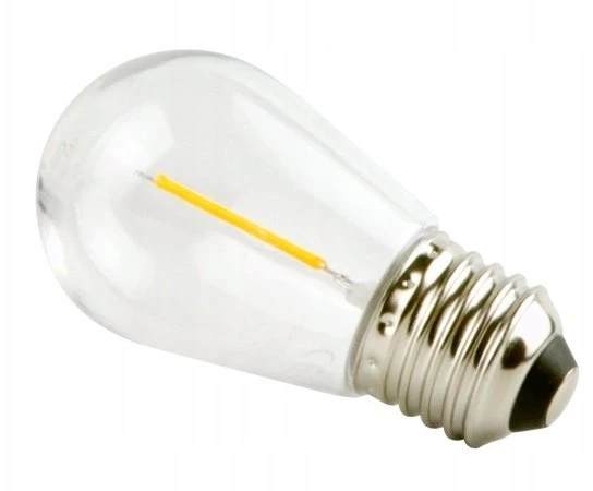 Blow Led Line Lemputė E27 230V ST45 1W, FILAMENT, šiltai balta 2700K, 50lm, plastikinė