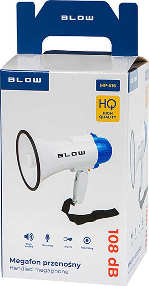 Blow MP-516 nešiojamasis raginis megafonas