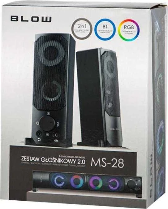 Kompiuterio kolonėlės Blow Kompiuterio garsiakalbiai 2.0 MS-28 soundbar