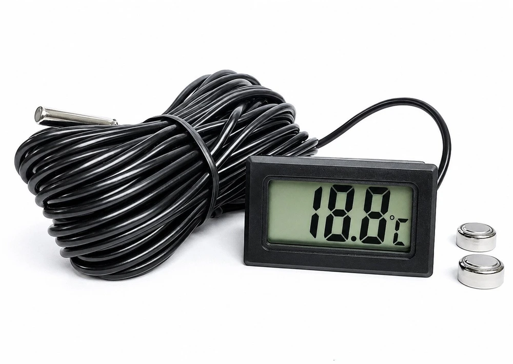 TST TERMOMETR Z WYŚWIETLACZEM PT-LCD/5M