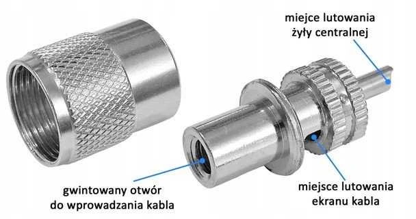 Blow TST UHF kištukas (UC1)-W/SKR-H-155