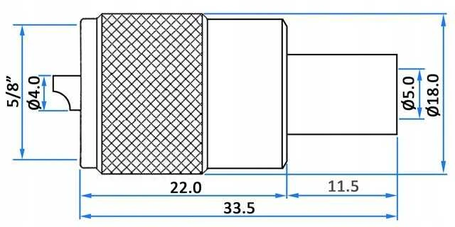 Blow TST UHF kištukas (UC1)-W/SKR-H-155