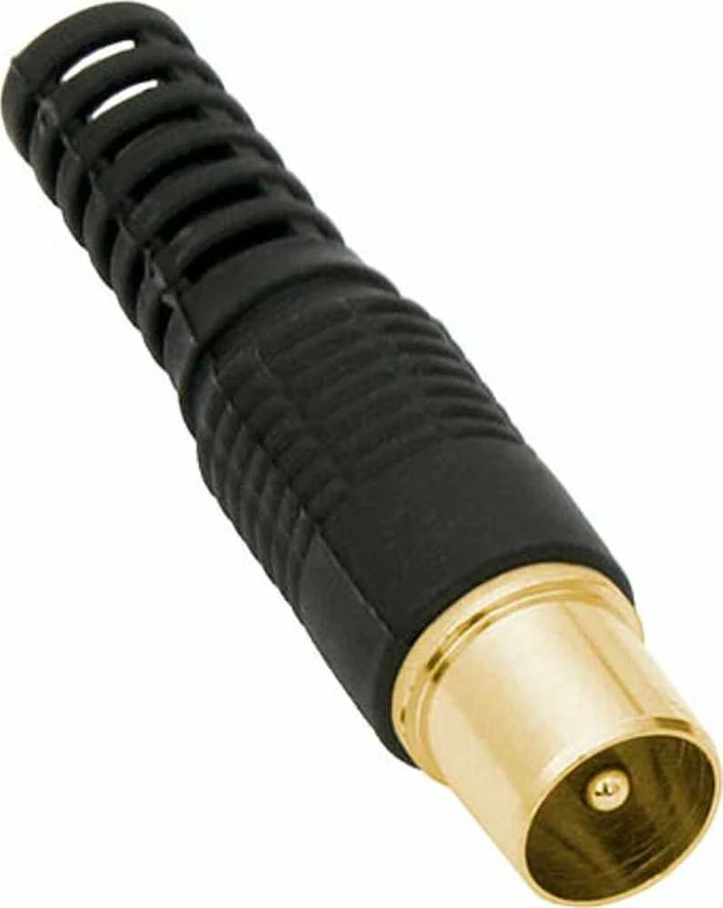 Blow 1056# Antenos kištukas tiesus, juodas, auksinis, ilgas