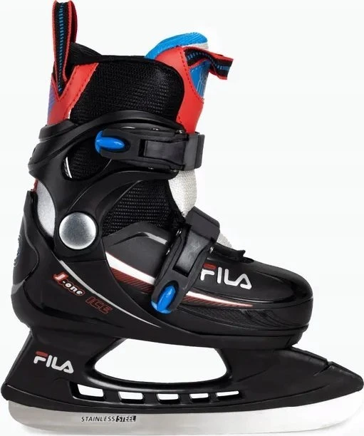 Fila J-One Ice HR ledo ritulio pačiūžos, BLK/Raudonas/Mėlynas, 31-35