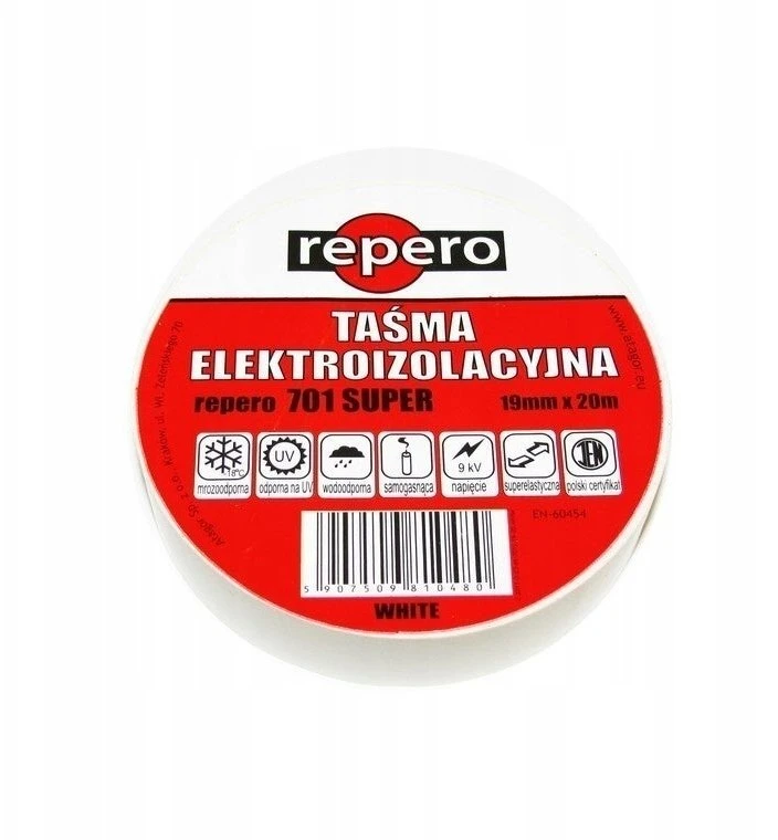 Blue Line REPERO 701 izoliacinė juosta balta 19 mm x 20 m