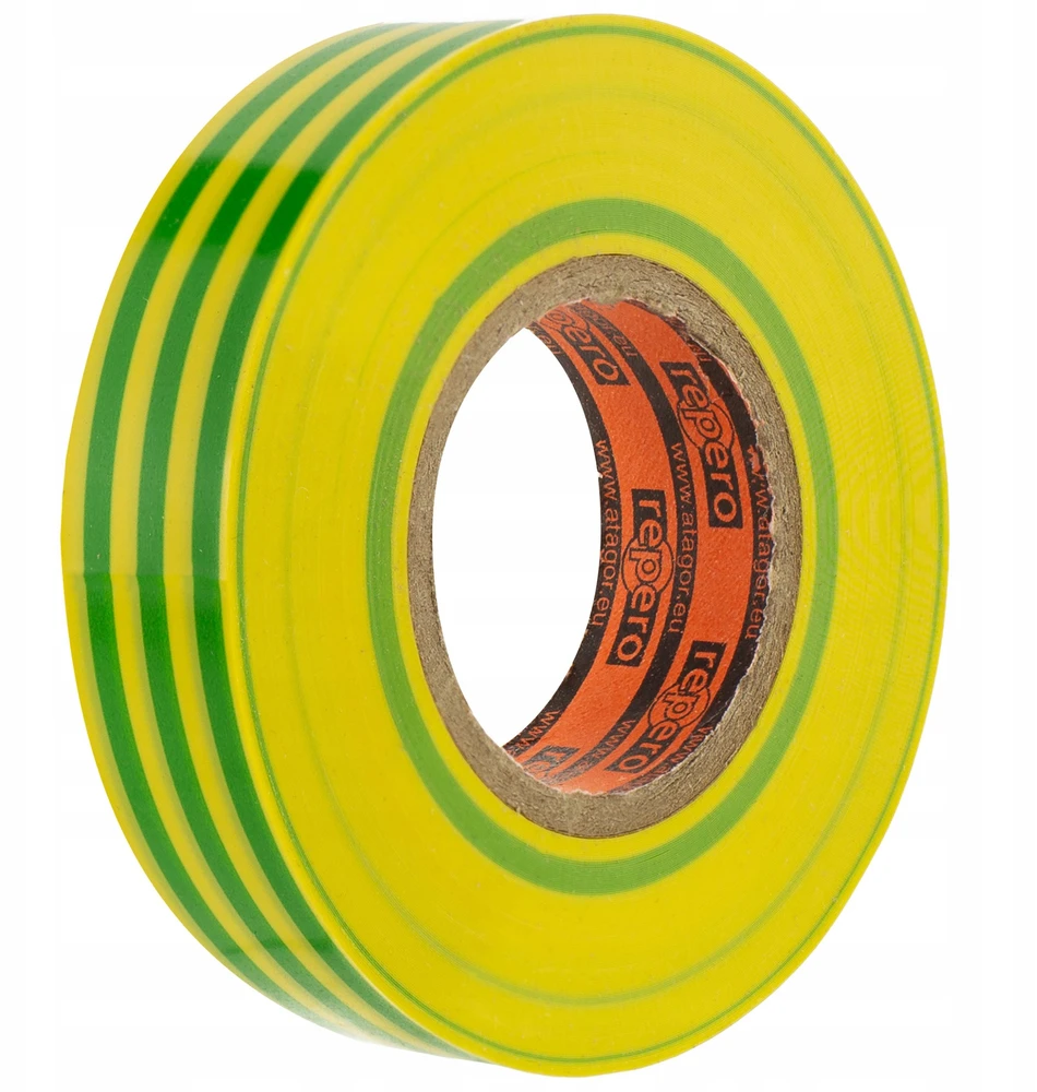 Blue Line REPERO 701 izoliacinė juosta geltonai žalia 19 mm x 20 m