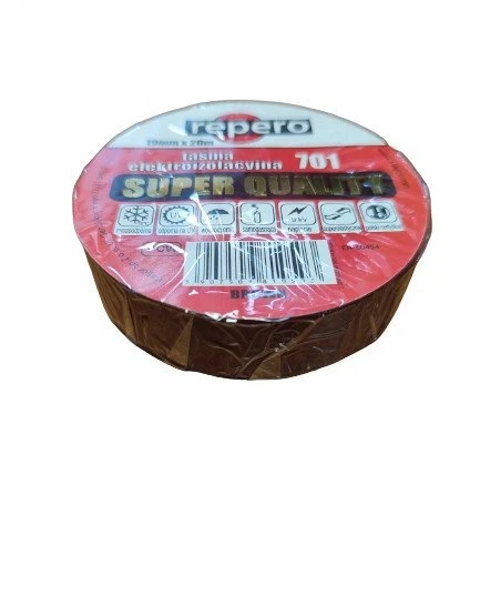 REPERO 701 RUDOS SPALVOS IZOLIACINĖ JUOSTĖ 19 MM X 20 M