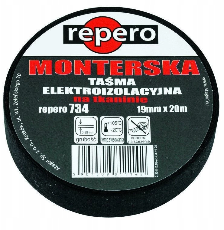 Blue Line REPERO 734 MONTAŽO JUOSTA, ŠAFRONO SPALVA 19 MM x 25 M