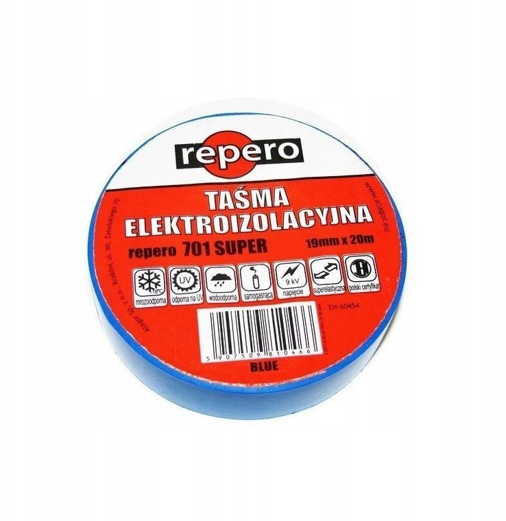 TAŚMA IZOLACYJNA REPERO 701 mėlyna 19MMX20M