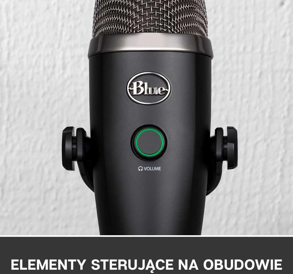 Blue Logitech G Mėlyna Yeti Nano (juodas) kondensatorinis mikrofonas