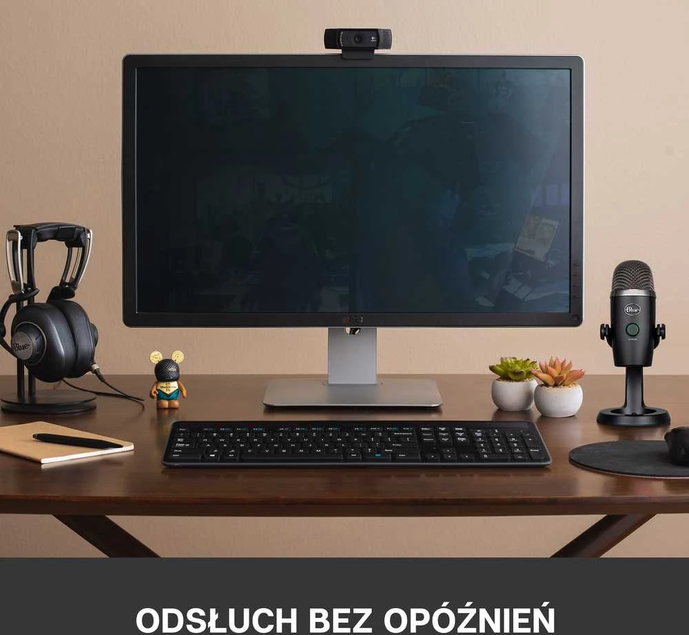 Blue Logitech G Mėlyna Yeti Nano (juodas) kondensatorinis mikrofonas