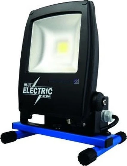 Blue Mėlyna „Naświetlacz Mėlyna Electric Mėlynas ELECTRIC +Plus-Line LED 50W“ darbo lempa su išmetimo žyme - 1880828