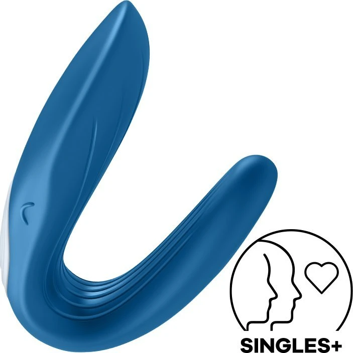 Satisfyer Double Whale Partner Vibratorius poroms valdomas programėle