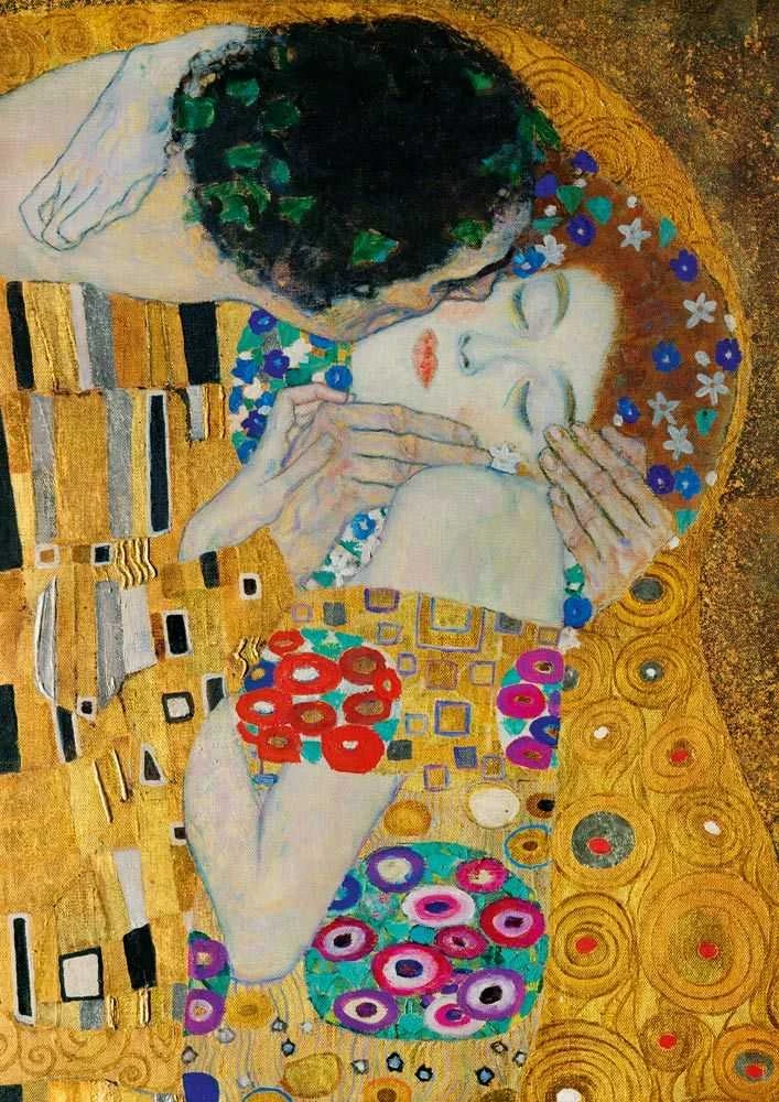 Blue Mauritius Gold Bluebird Dėlionė 1000 vnt. - Gustavas Klimtas: Bučinys