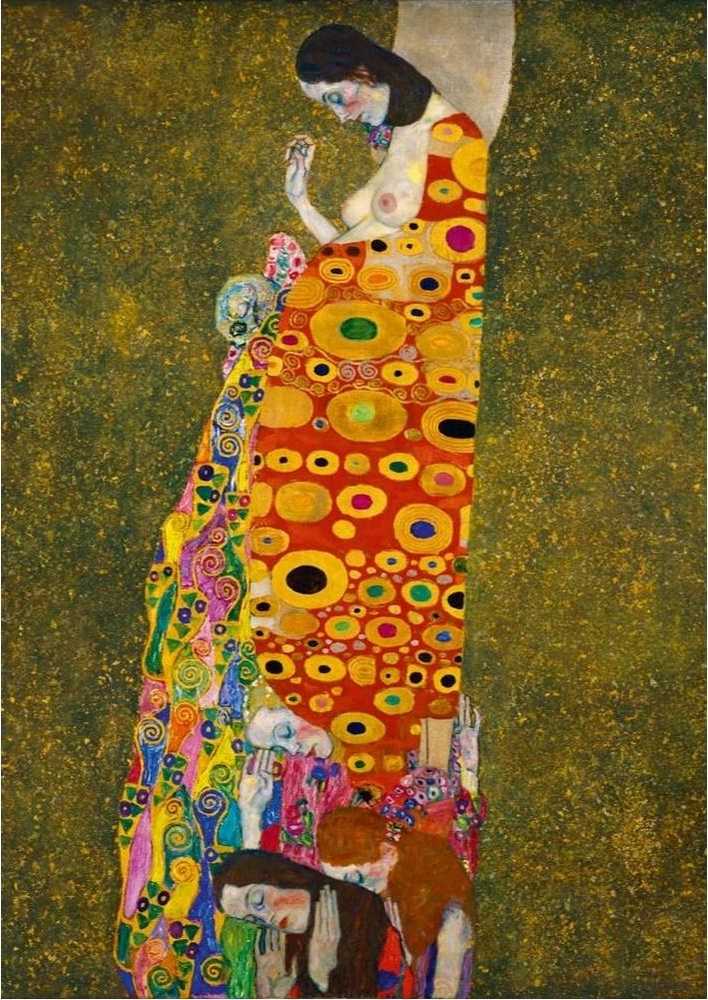Blue Mauritius Gold Bluebird Dėlionė 1000 vnt. - Gustavas Klimtas: Viltis II