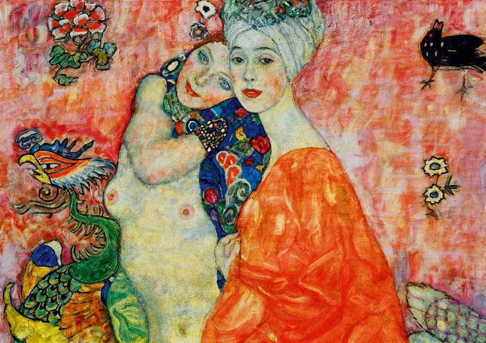Blue Mauritius Gold Bluebird Dėlionė 1000 vnt. - Gustavas Klimtas: Draugės moterys