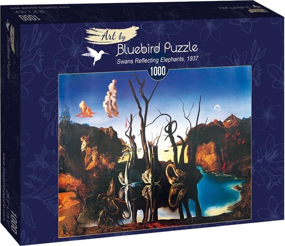 Dėlionė Bluebird Puzzle Mėlynojo paukščio galvosūkis 1000 Salvadoras Dali, gulbės, 1937 m.