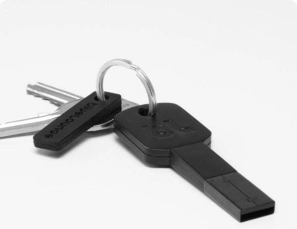 BlueLounge KII raktas microUSB įkroviklis juodas (KI-MC-BL)