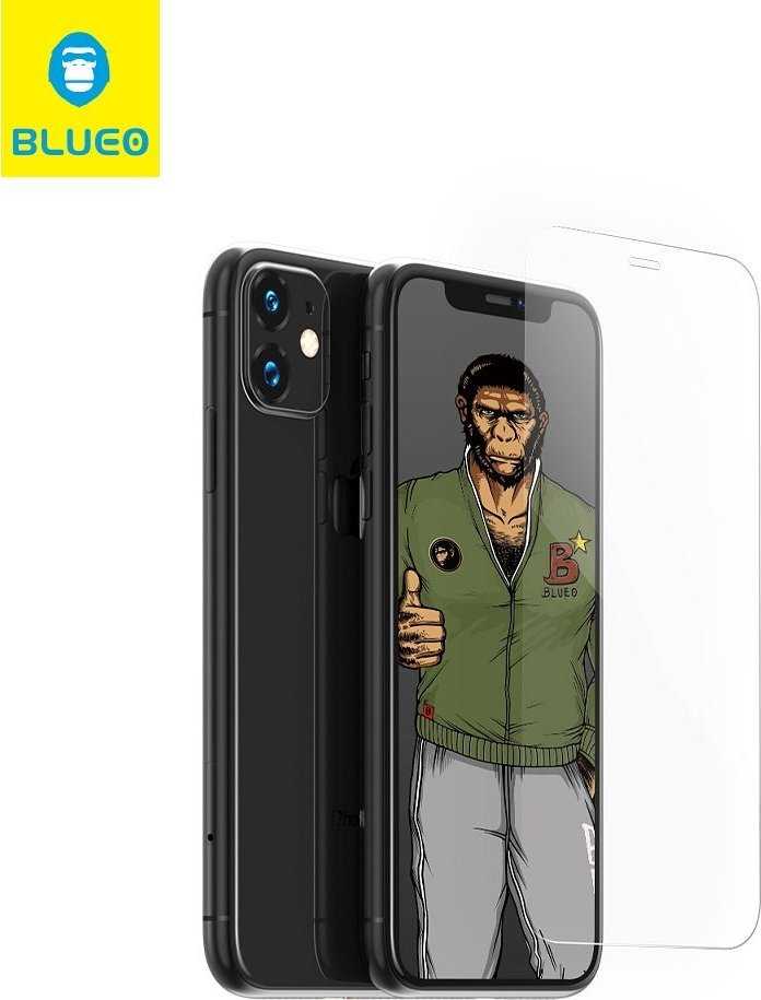 Blueo 5D Mr. Monkey Glass - skirtas Samsung Galaxy A56 5G juodas (Strong Lite)