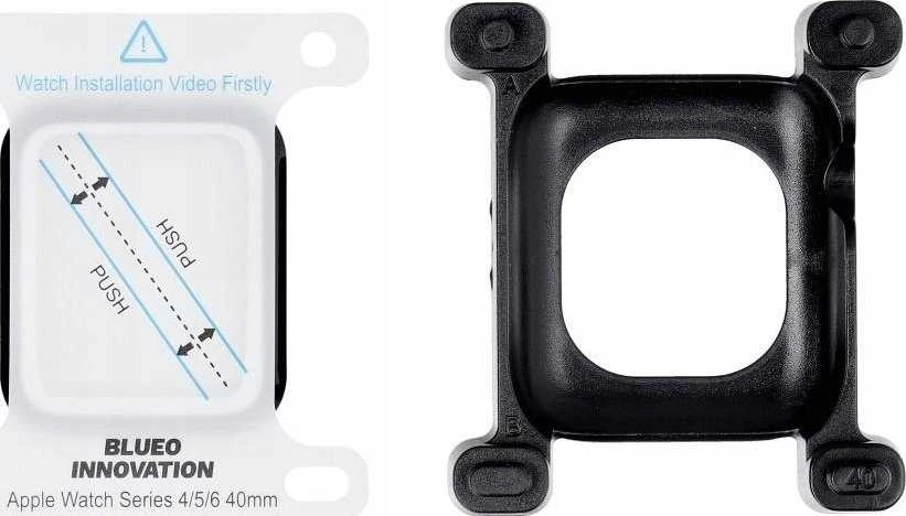 Blueo 5D Mr. Monkey Glass - skirtas Apple Watch SE / SE 2 40MM juodas (Strong HD)