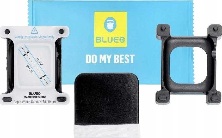 Blueo 5D Mr. Monkey Glass - skirtas Apple Watch SE / SE 2 40MM juodas (Strong HD)