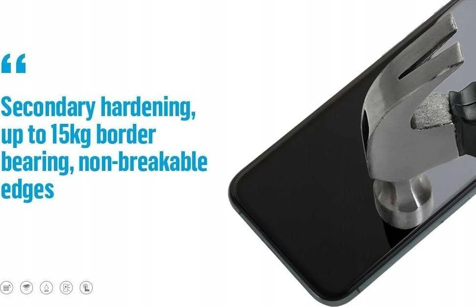 Blueo LCD apsauginis stikliukas 5D Mr. Monkey Glass (Strong Lite) Samsung S931 S25 juodas