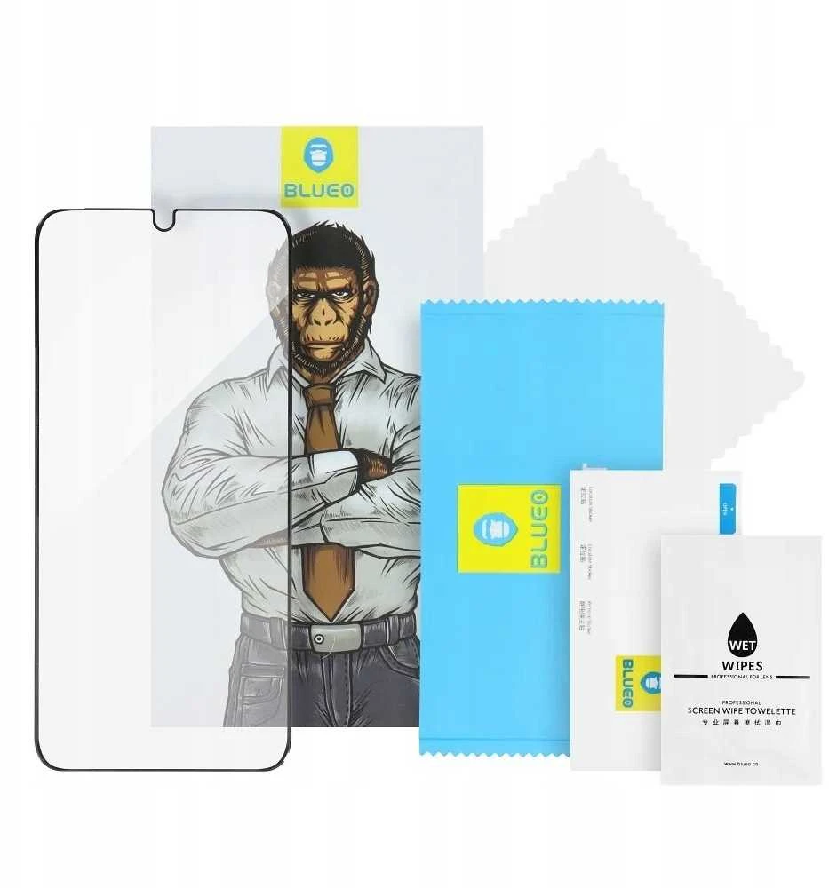 Blueo LCD apsauginis stikliukas 5D Mr. Monkey Glass (Strong Lite) Samsung S947 S26 Plus juodas