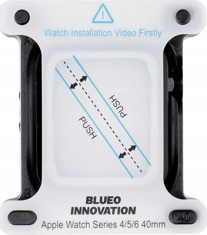 Blueo 5D Mr. Monkey Glass - skirtas Apple Watch SE / SE 2 40MM juodas (Strong HD)