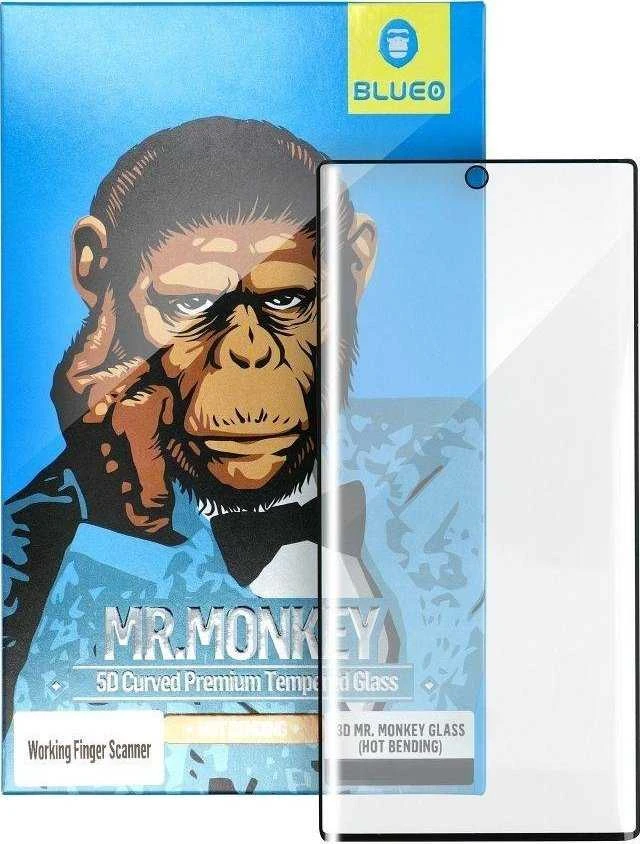 Blueo 5D Mr. Monkey Glass - skirtas Samsung Galaxy S22 juodas (Strong Lite)