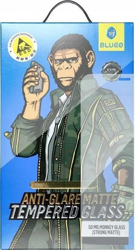 „Blueo 5D Mr. Monkey Glass“ – „Apple iPhone 15 Pro Max“ juodas (stiprus matinis)