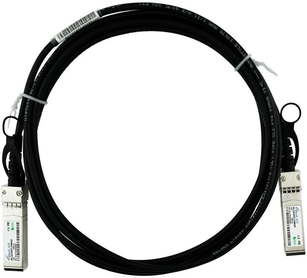 BlueOptics BlueOptics R9D20A-BL kabelis InfiniBand / światłowodowy 3 m SFP+ Juodas, Sidabrinė