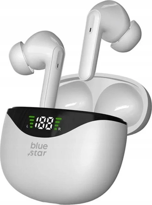 BlueStar Belaidės ausinės Blue Star T60 TWS baltas