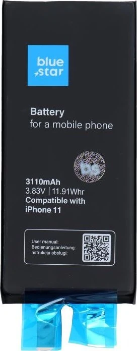 BlueStar Baterija be BMS iPhone 11 3110 mAh Blue Star HQ