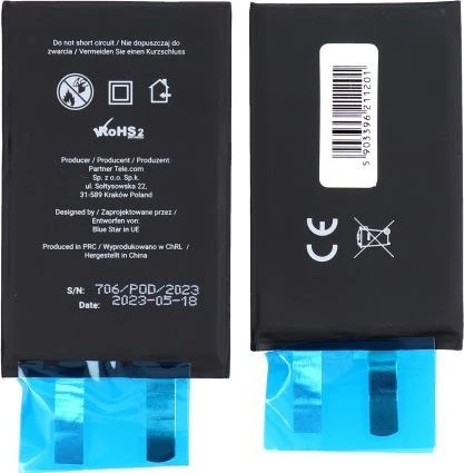 BlueStar Baterija be BMS iPhone XS Max 3174 mAh Blue Star HQ