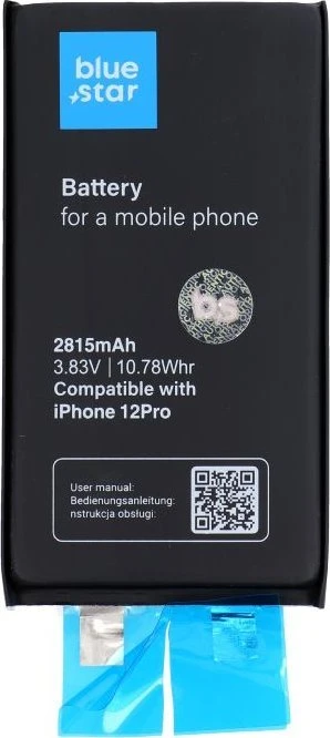 BlueStar Baterija be BMS iPhone 12 / 12 Pro 2815 mAh Blue Star HQ