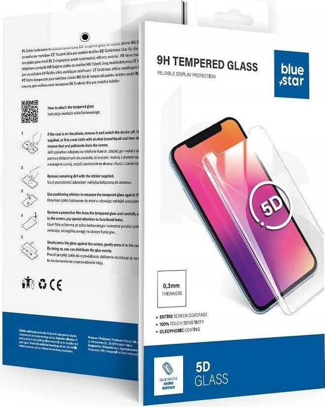 BlueStar Blue Star Apsauginis stiklas Blue Star - Samsung Galaxy Galaxy S25 Ultra Full Face (full glue/case friendly) - juodas Apsauginis stiklas Blue Star