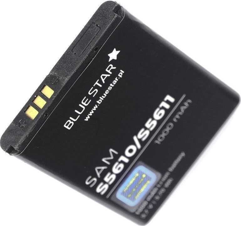 BlueStar Blue Star Mėlynas STAR PREMIUM baterija, skirta SAMSUNG S5610 / S5611 / L700 / S3650 / S5620 / B3410 / S5260 1000 mAh