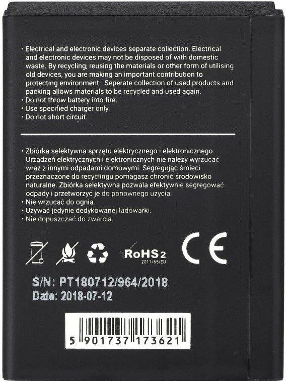 BlueStar Blue Star Mėlynas STAR PREMIUM baterija, skirta SAMSUNG S5830 Galaxy Ace / Galaxy Gio S5670 1600 mAh