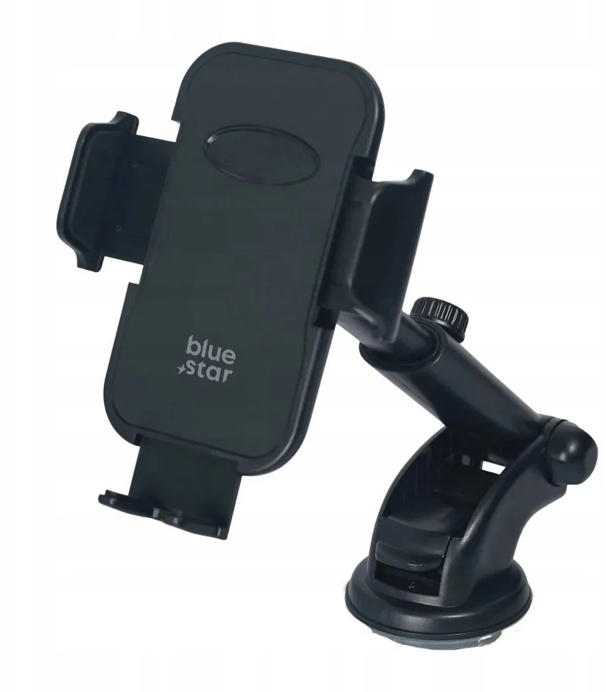 BlueStar „Blue Star“ Mėlynas STAR Slide Mount Classic (18–23 cm) automobilio laikiklis priekiniam stiklui, juodas