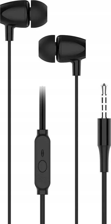 BlueStar Wire earphones Jack 3,5 mm Blue Star PA-E67 1,2 m juodas