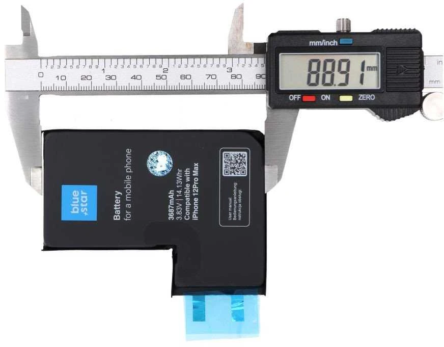 BlueStar Baterija be BMS iPhone 12 PRO MAX 3687 mAh Blue Star HQ