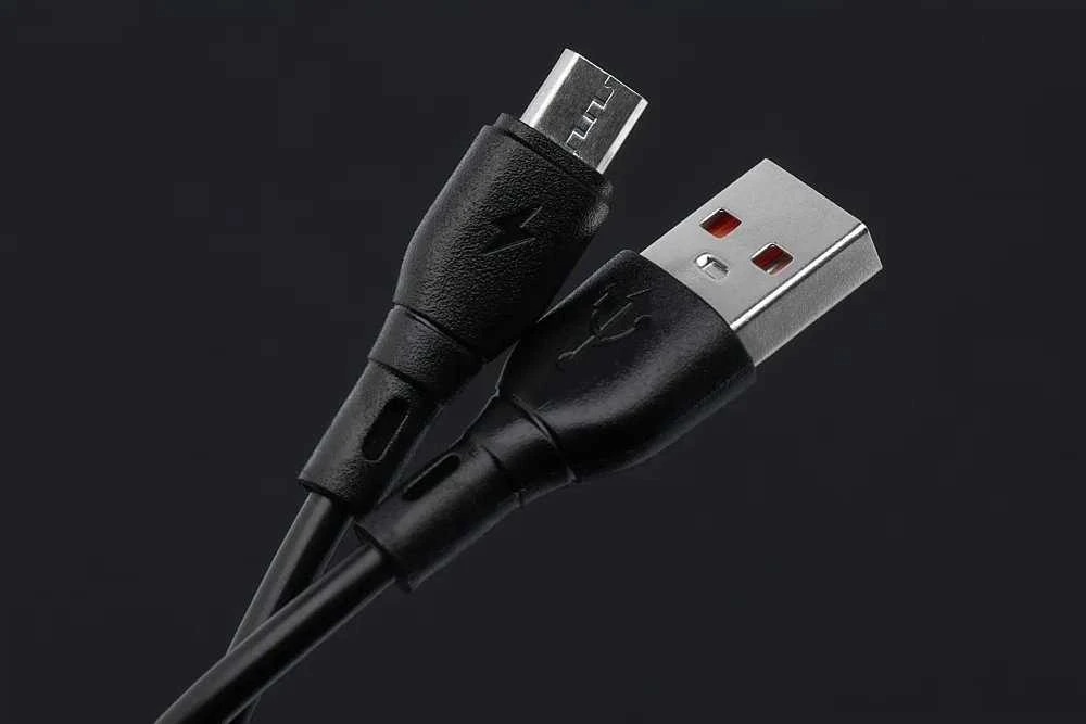 BlueStar USB A į Micro USB laidas Blue Star 2A ECO 1 m PJ68-23-2 juodas
