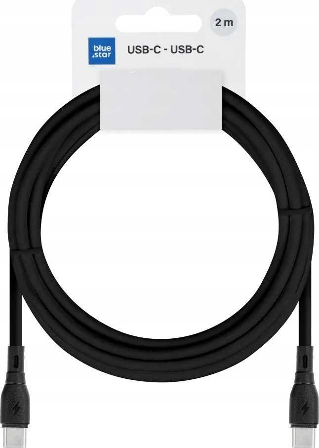 BlueStar USB-C laidas į USB-C Blue Star 3A 60W ECO 2 m PJ73-14-3 juodas