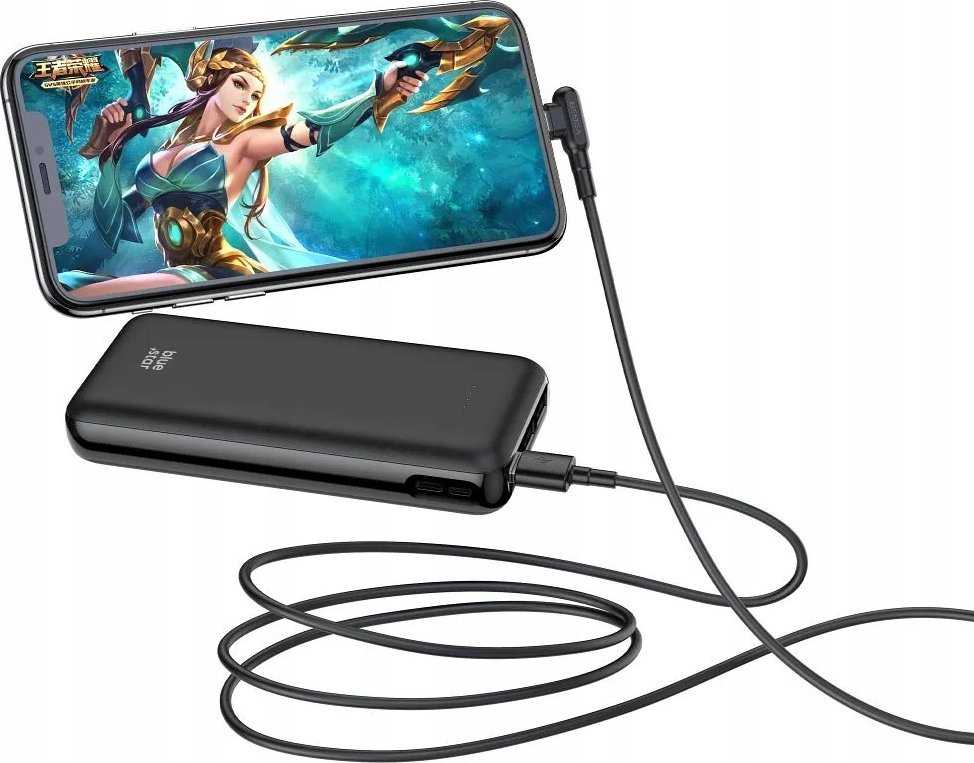 BlueStar Powerbank Blue Star W2015 2.1A 20000 mAh juodas