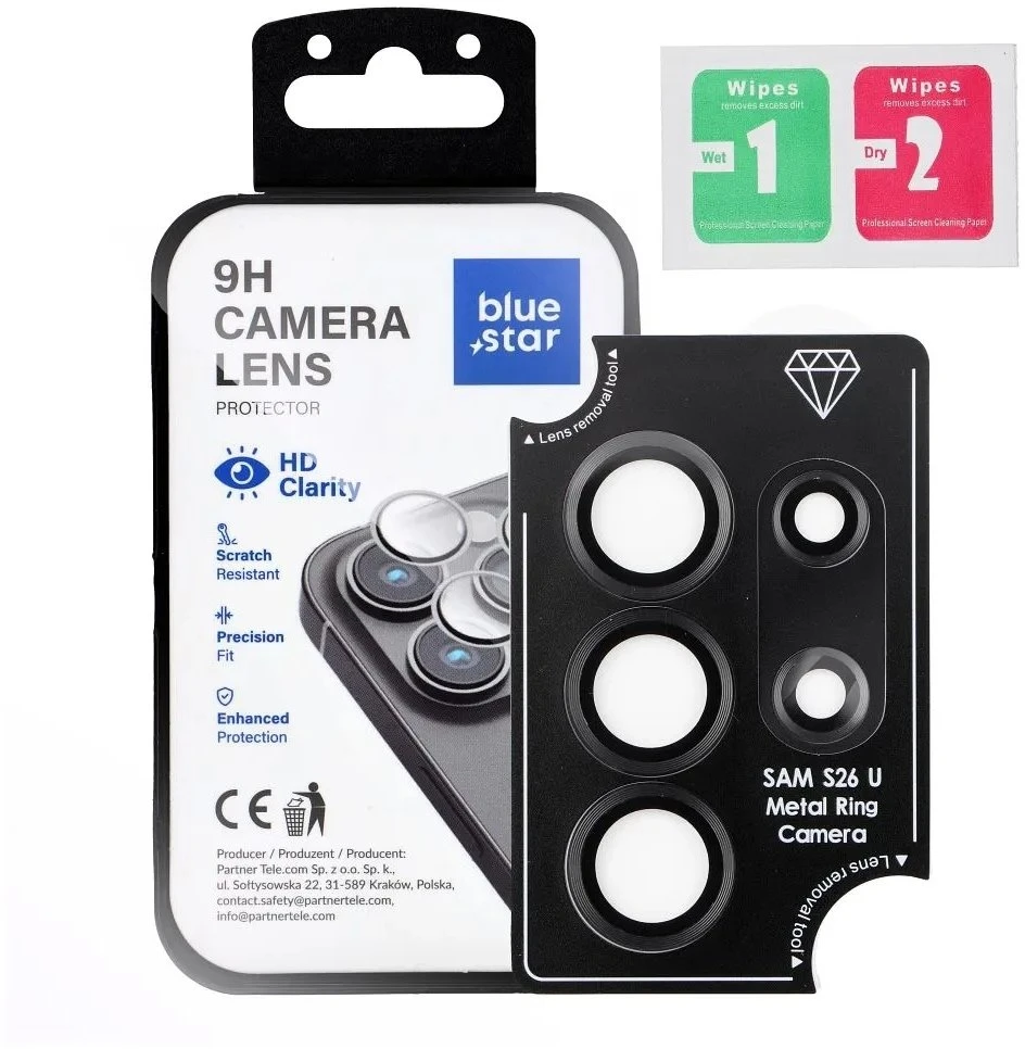 BlueStar Grūdintas stiklas na aparat do Samsung S26 ULTRA Blue Star Easy Install juoda