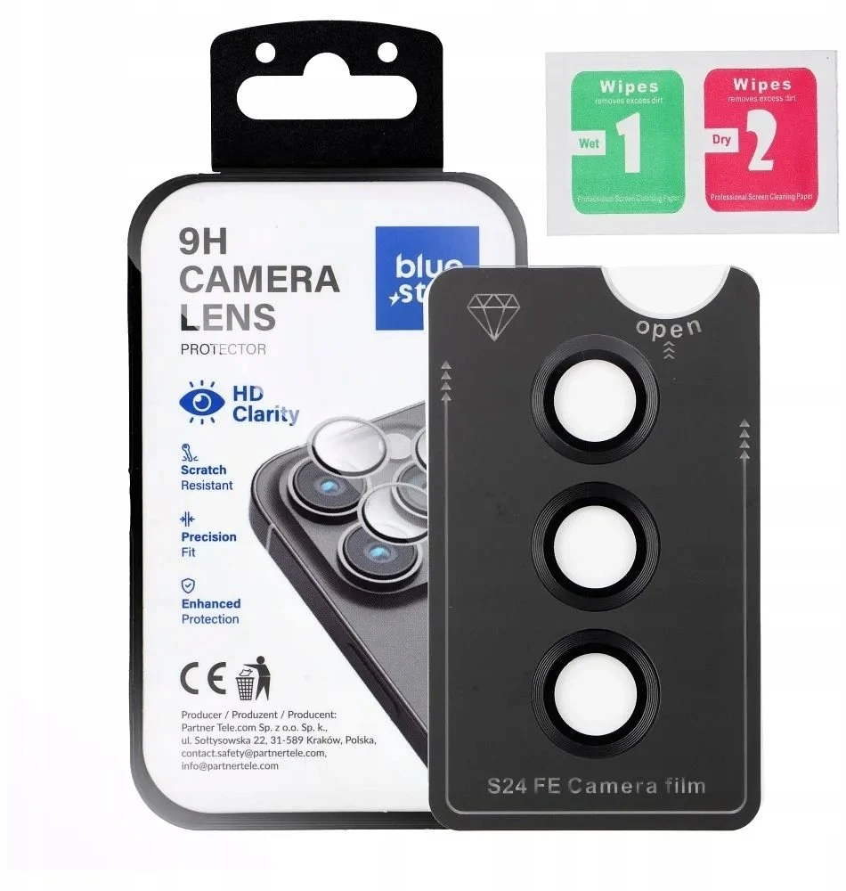 BlueStar Grūdintas stiklas na aparat do Samsung S24 FE Blue Star Easy Install juoda