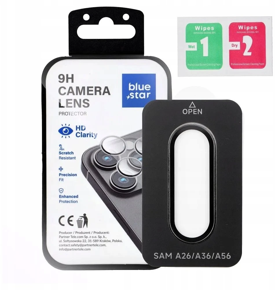BlueStar Grūdintas stiklas na aparat do Samsung A36 Blue Star Easy Install juoda